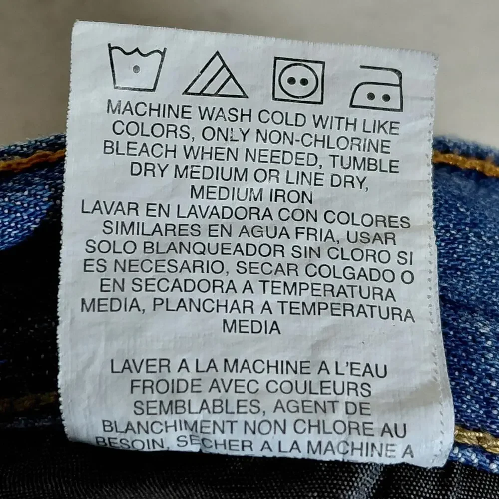 Wrangler Retro Blue Medium Wash Straight Leg Jeans Men Size W34 L32